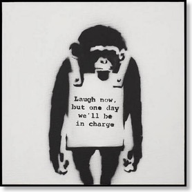 Banksy monkey